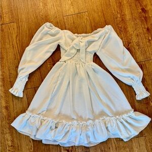 Elegant White boho Dress